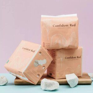 Confident Red Overnight Sanitary Napkins Pads